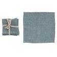 Stonewashed Linen Cocktail Napkins, Set of 4 For Discount