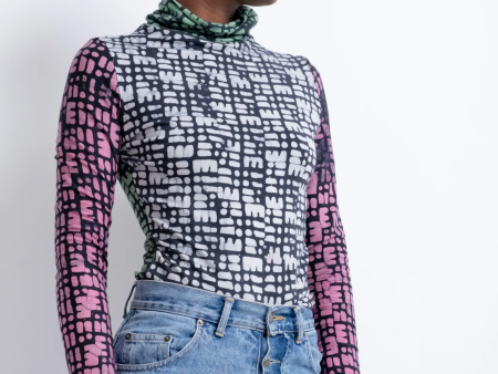 Hand Dyed Stricta Turtleneck in Carnival Cheap