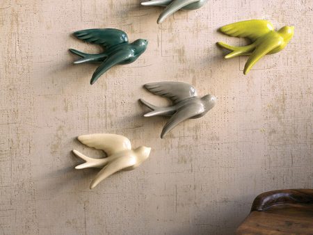 Ceramic Wall Hanging Swallows For Discount