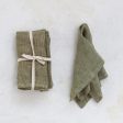 Stonewashed Linen Cocktail Napkins, Set of 4 For Discount