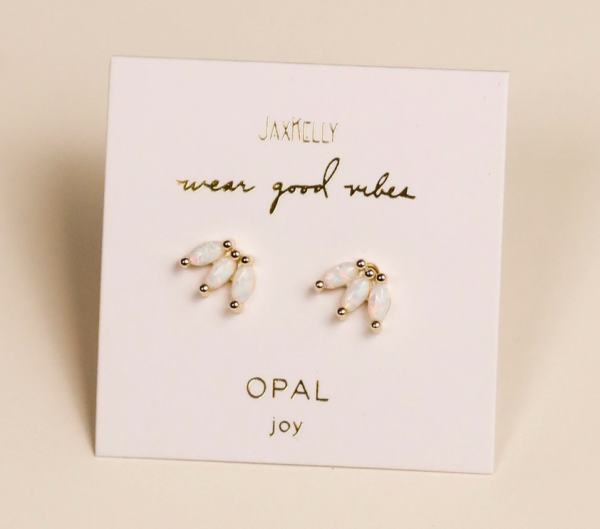 Opal Crown Stud Earrings Online