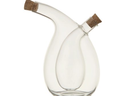 Nero Oil and Vinegar Cruet with Cork Stoppers Discount