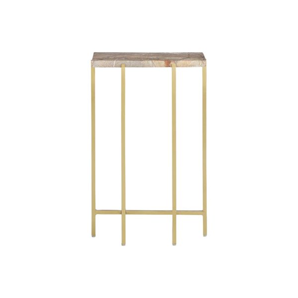 Sierra Marble and Iron Side Table Online Sale