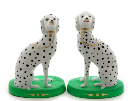 9.75  Paper Mache Spotted Dalmatian Set Fashion