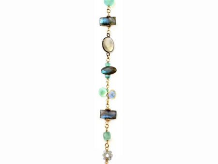 Chalcedony and Gold Bracelet Hot on Sale