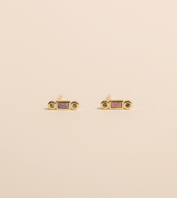 Bar Opal Stud Earrings For Discount