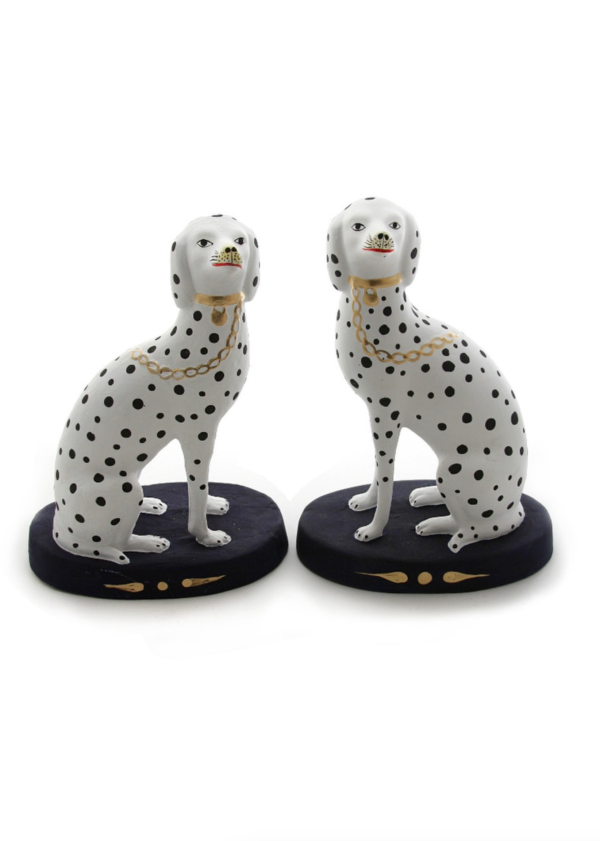 9.75  Paper Mache Spotted Dalmatian Set Fashion