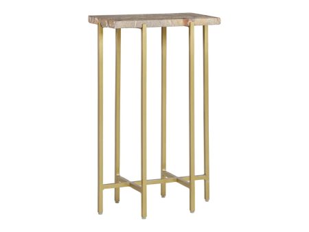 Sierra Marble and Iron Side Table Online Sale